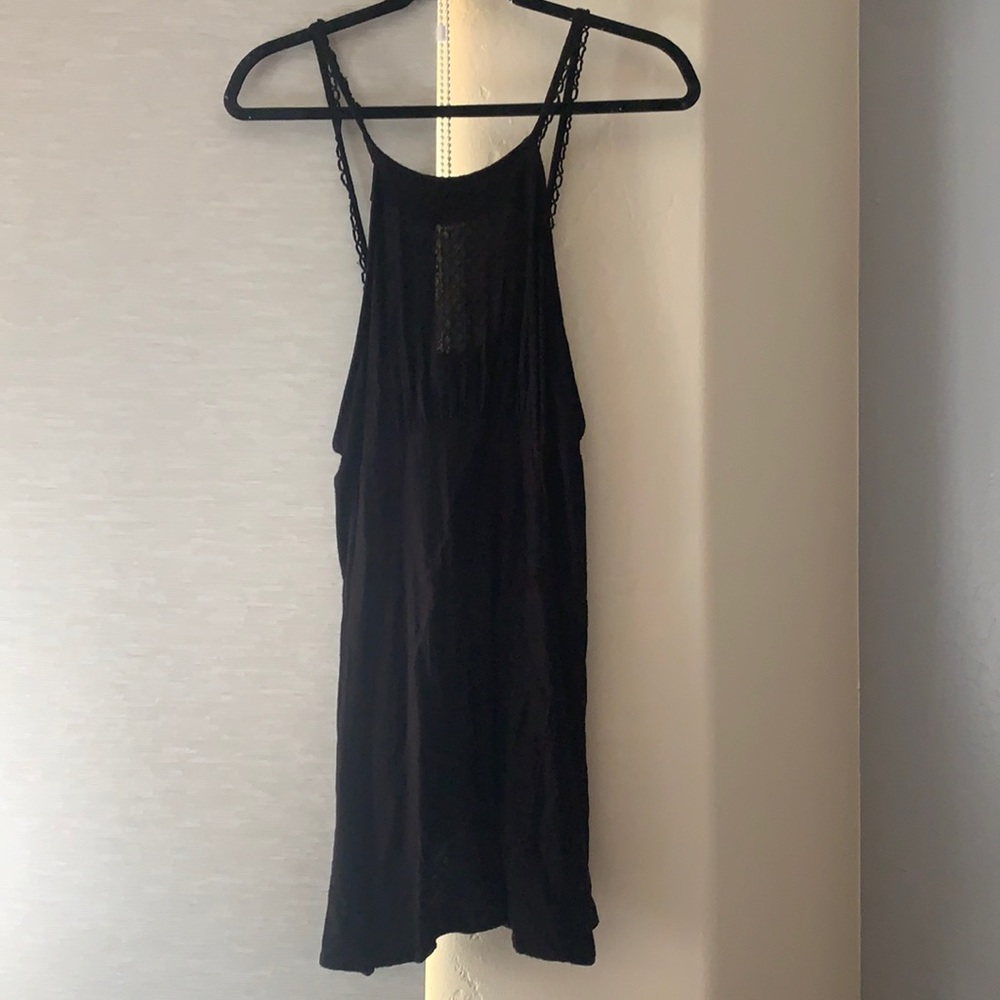 Free People Magnolia Mini Dress Black, Size XS